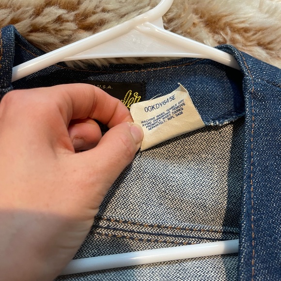 VINTAGE WRANGLER denim Vest Medium SOLD - Picture 3 of 4
